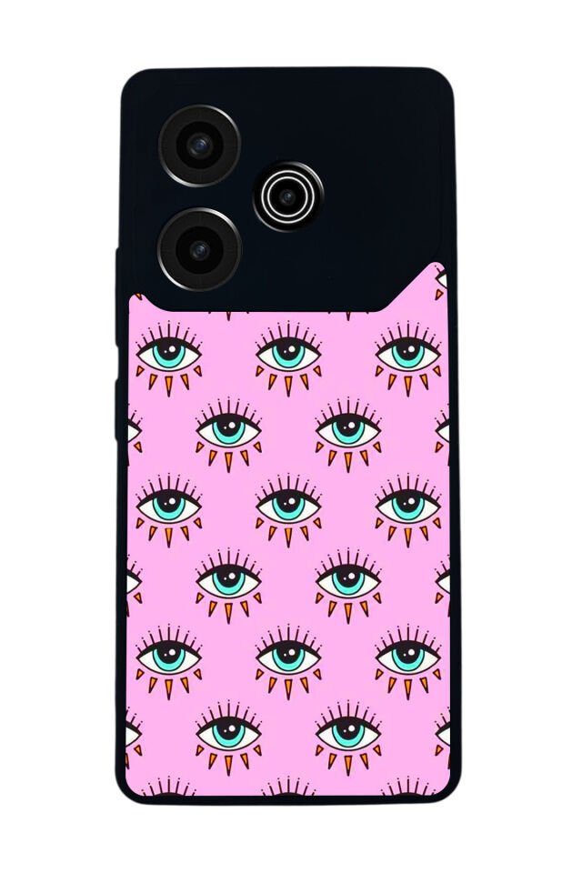 Tecno Pova 6 Uyumlu Göz Tasarımlı Glossy Premium Kılıf