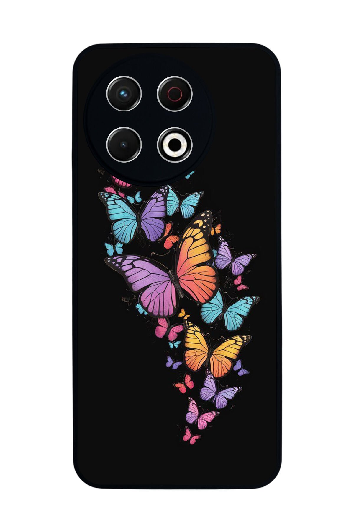 Tecno Spark 30 Pro Uyumlu Kelebek Tasarımlı Glossy Premium Kılıf