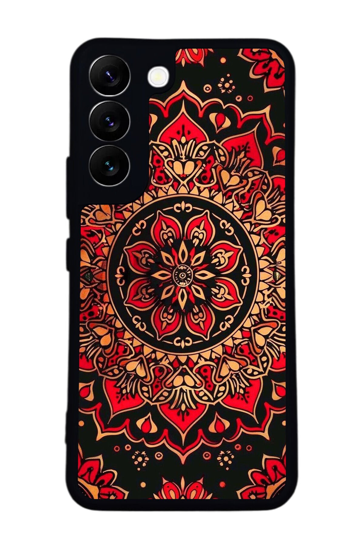 Samsung Galaxy S22 Uyumlu Mandala Tasarımlı Glossy Premium Kılıf