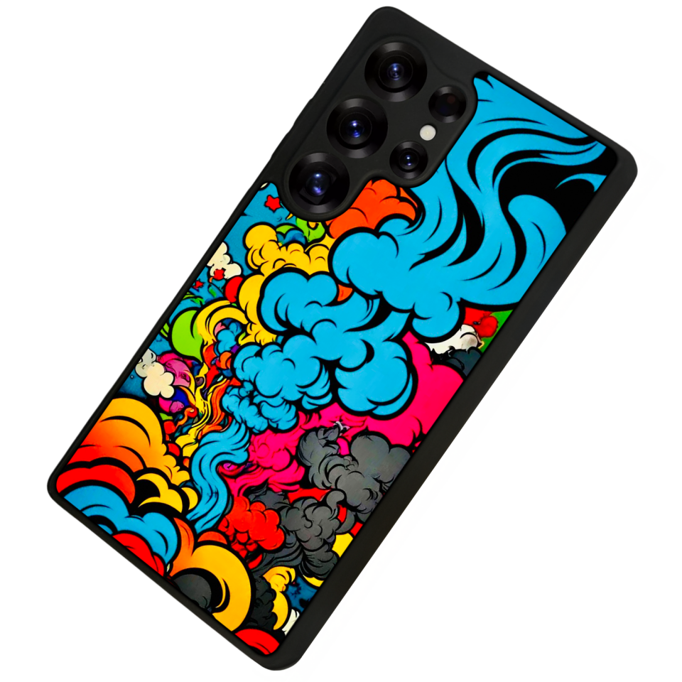 Samsung Galaxy S25 Ultra Uyumlu Abstract Tasarımlı Glossy Premium Kılıf