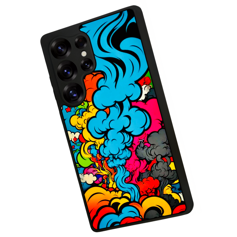 Samsung Galaxy S25 Ultra Uyumlu Abstract Tasarımlı Glossy Premium Kılıf