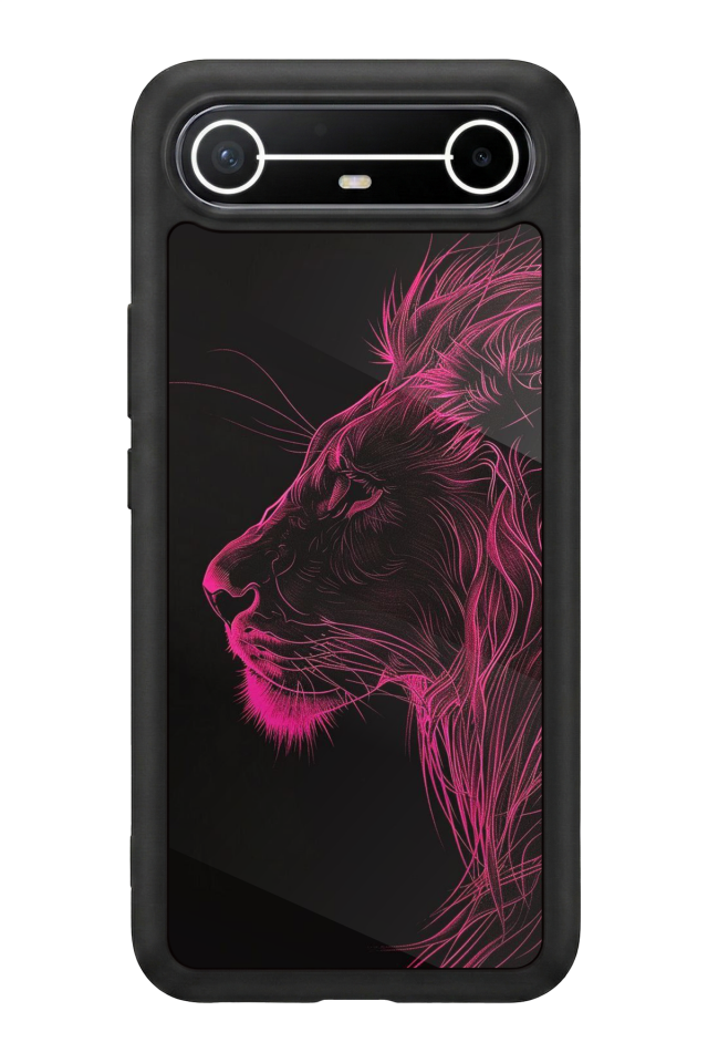 Tecno Spark Slim 5G Uyumlu Aslan Tasarımlı Glossy Premium Kılıf