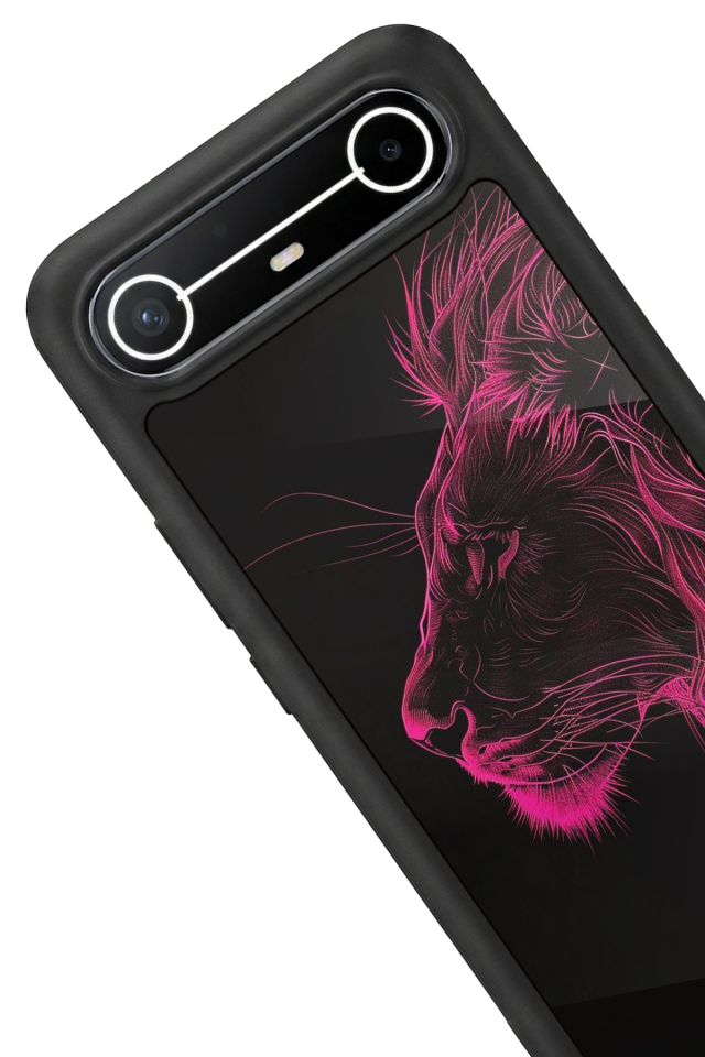 Tecno Spark Slim 5G Uyumlu Aslan Tasarımlı Glossy Premium Kılıf