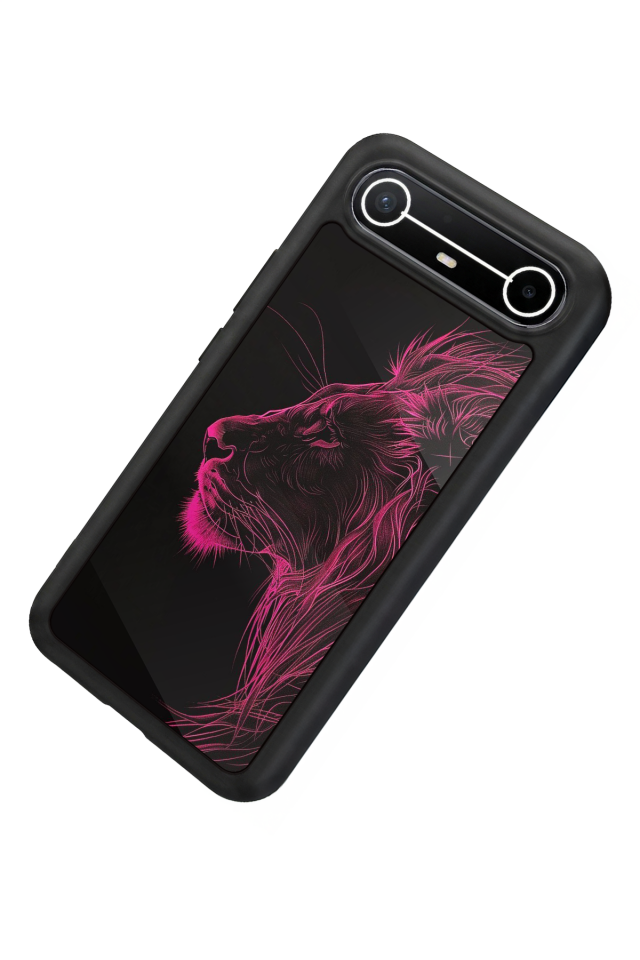 Tecno Spark Slim 5G Uyumlu Aslan Tasarımlı Glossy Premium Kılıf