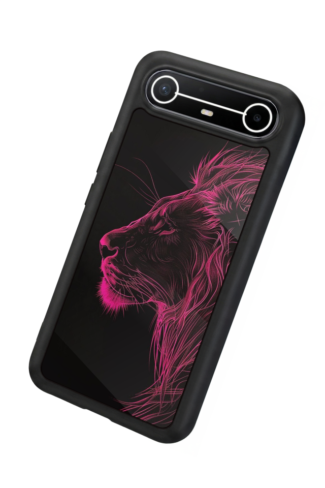 Tecno Spark Slim 5G Uyumlu Aslan Tasarımlı Glossy Premium Kılıf