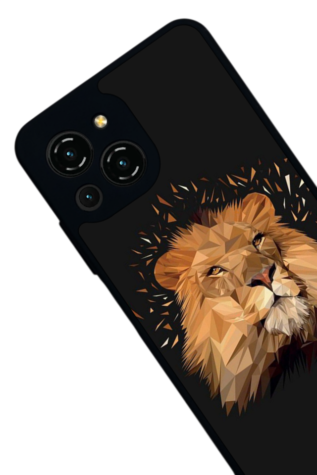 Reeder S23 Pro Max Uyumlu Aslan Tasarımlı Glossy Premium Kılıf