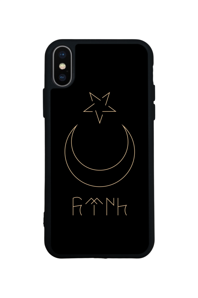iPhone X/ XS Uyumlu Bozkurt Tasarımlı Glossy Premium Kılıf