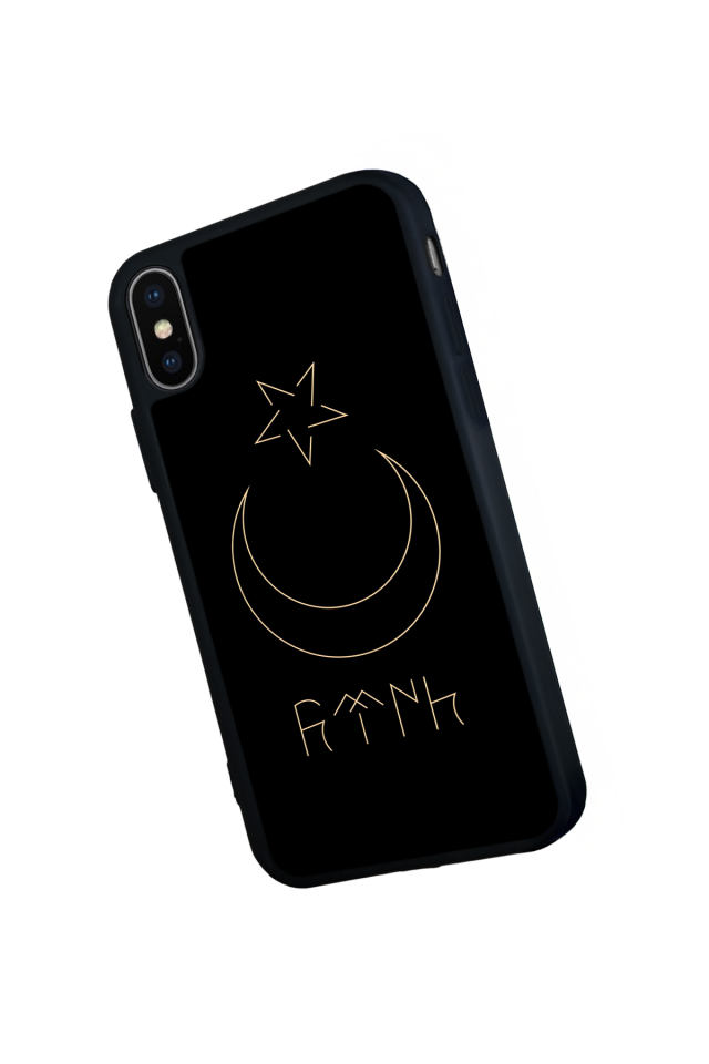 iPhone X/ XS Uyumlu Bozkurt Tasarımlı Glossy Premium Kılıf
