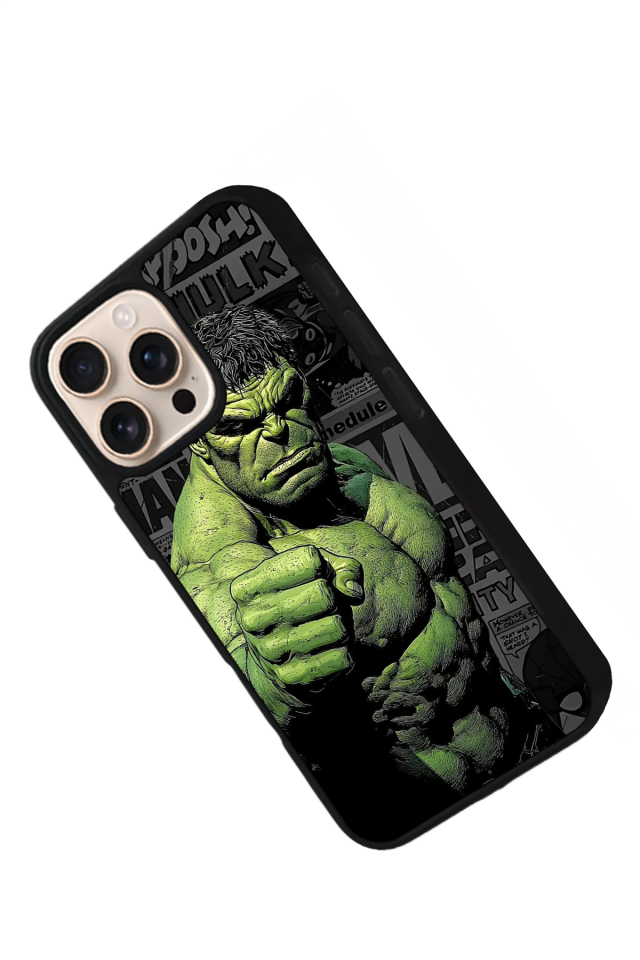 iPhone 16 Pro Max Uyumlu Hulk Tasarımlı Glossy Premium Kılıf