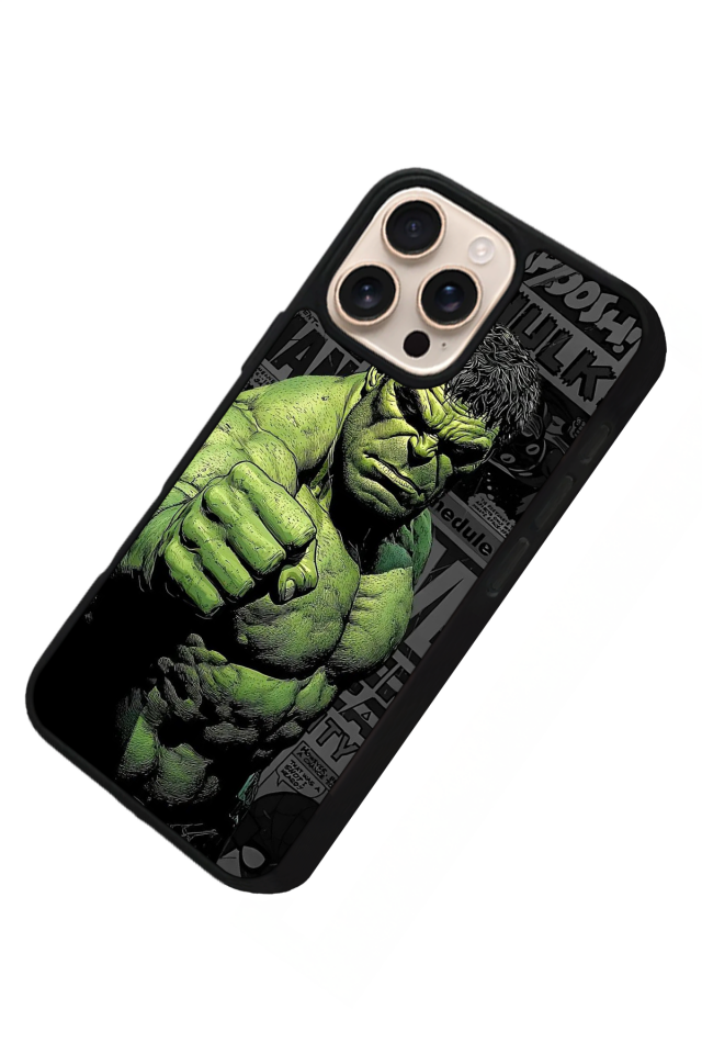 iPhone 16 Pro Max Uyumlu Hulk Tasarımlı Glossy Premium Kılıf
