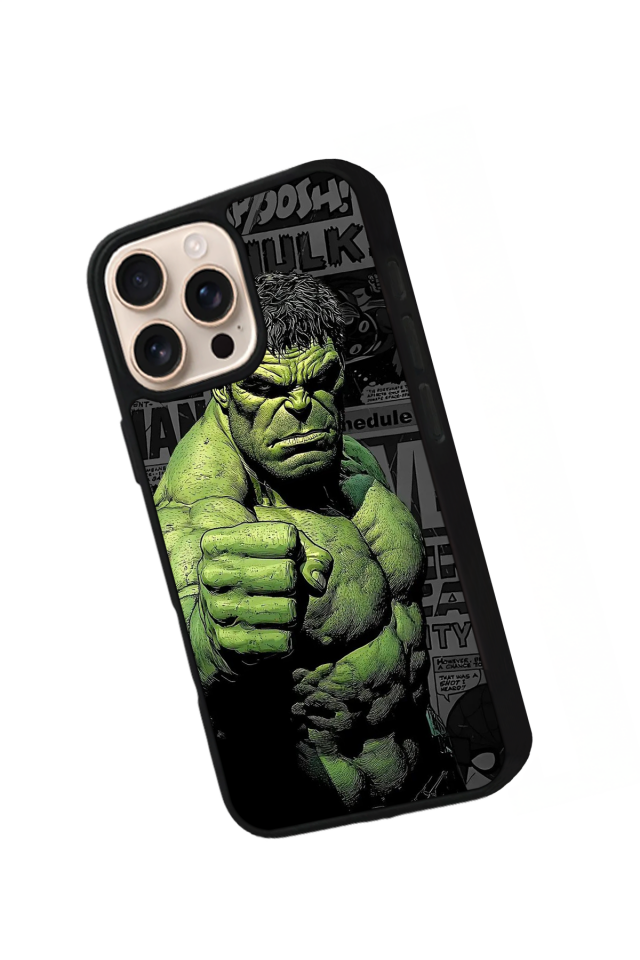 iPhone 16 Pro Max Uyumlu Hulk Tasarımlı Glossy Premium Kılıf