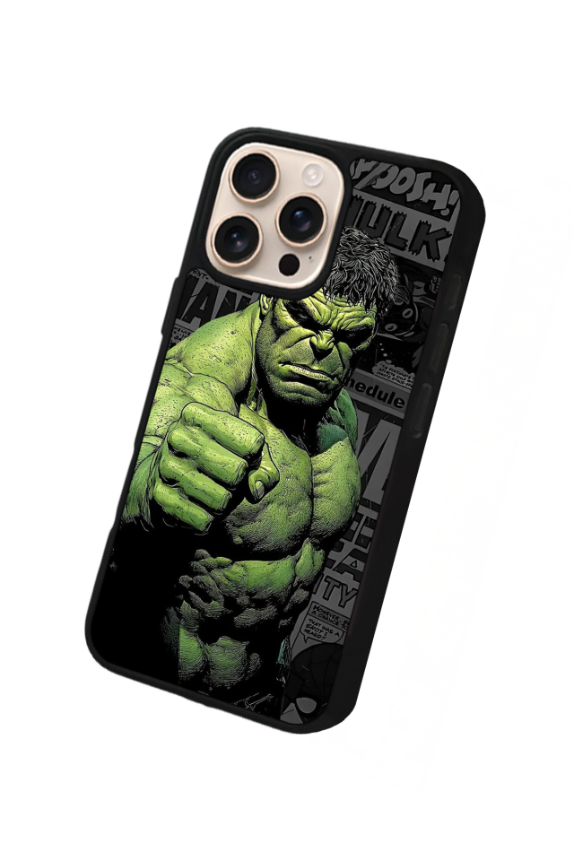 iPhone 16 Pro Max Uyumlu Hulk Tasarımlı Glossy Premium Kılıf