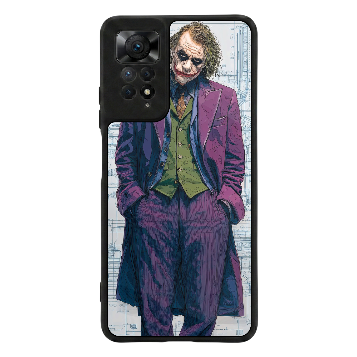 Xiaomi Redmi Note 12 Pro Uyumlu Joker Tasarımlı Glossy Premium Kılıf