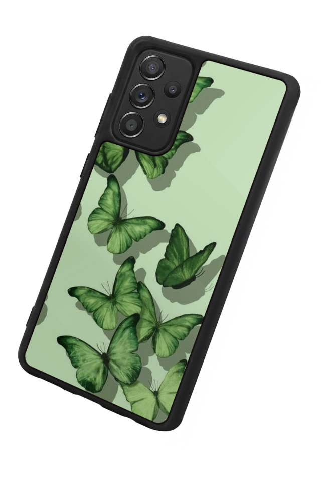 Samsung Galaxy A72 Uyumlu Kelebek Tasarımlı Glossy Premium Kılıf