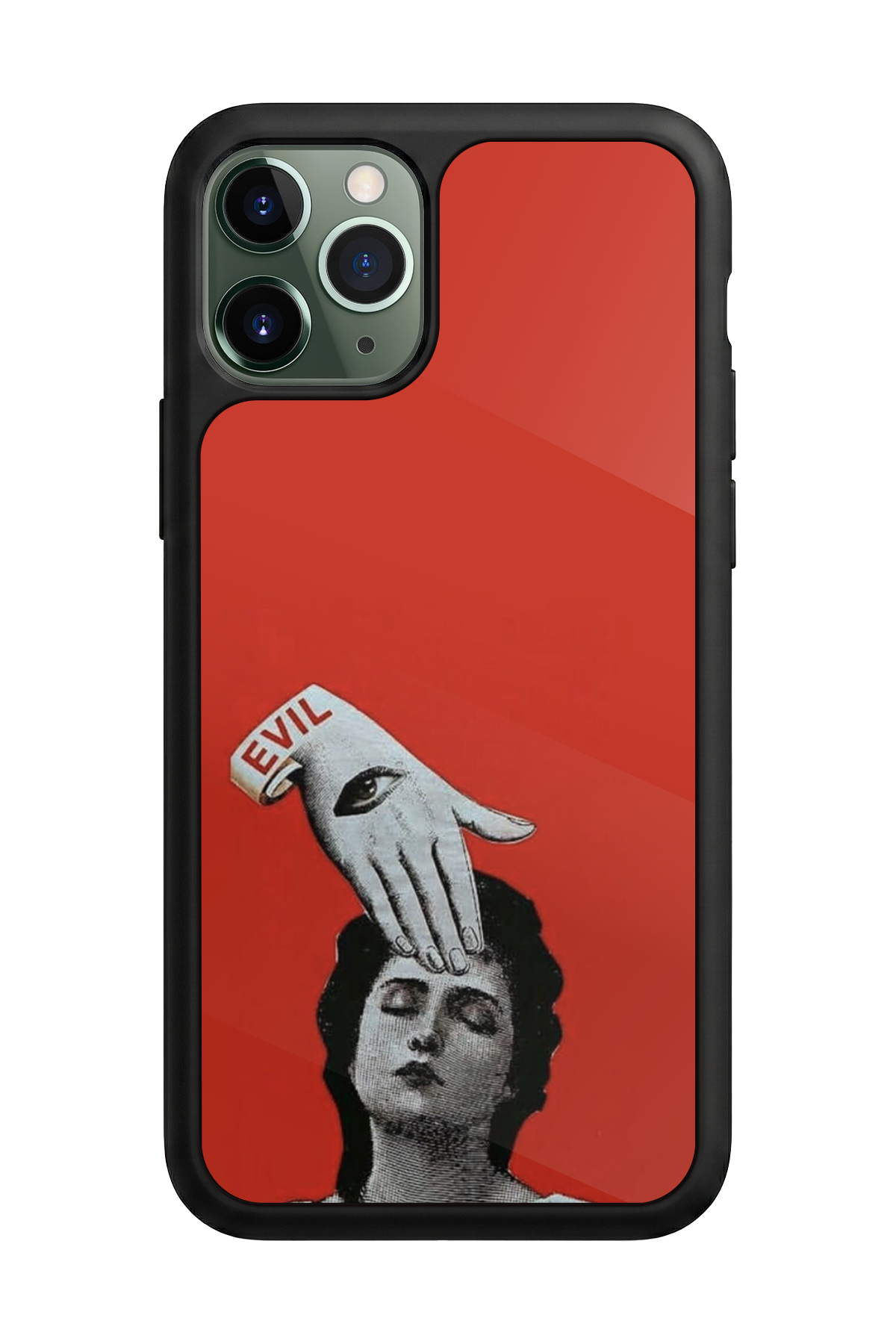iPhone 11 Pro Max Uyumlu Kirmizi Tasarımlı Glossy Premium Kılıf