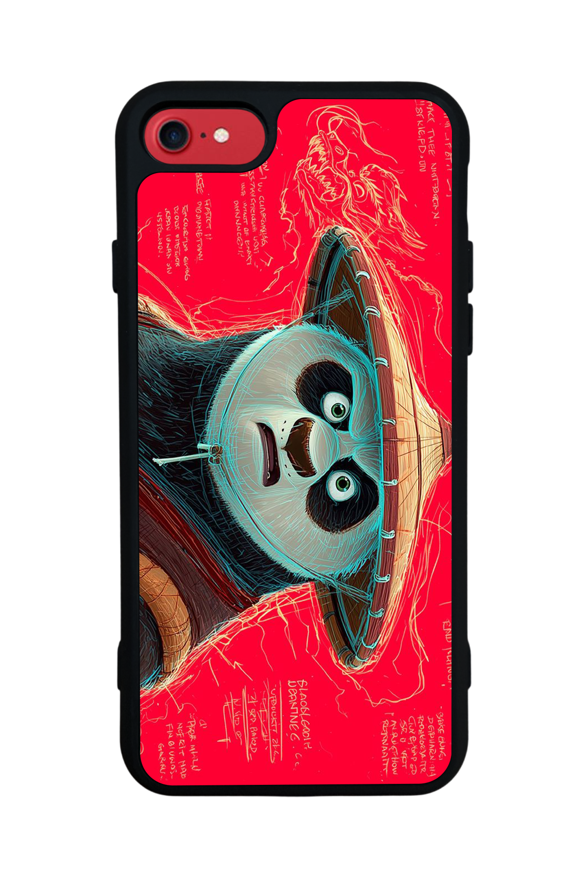 iPhone SE Uyumlu Kung Fu Panda Tasarımlı Glossy Premium Kılıf