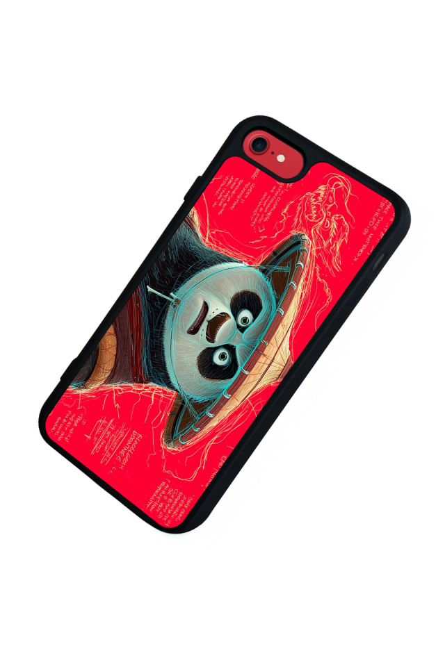 iPhone SE Uyumlu Kung Fu Panda Tasarımlı Glossy Premium Kılıf