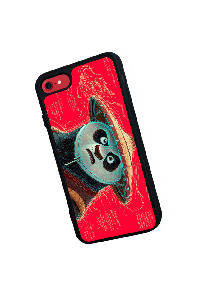 iPhone SE Uyumlu Kung Fu Panda Tasarımlı Glossy Premium Kılıf