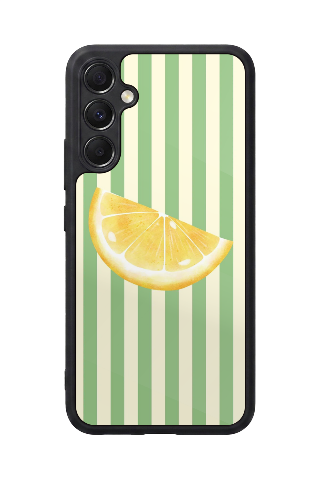 Samsung Galaxy A34 Uyumlu Limon Tasarımlı Glossy Premium Kılıf