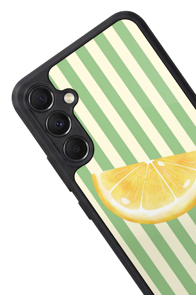 Samsung Galaxy A34 Uyumlu Limon Tasarımlı Glossy Premium Kılıf