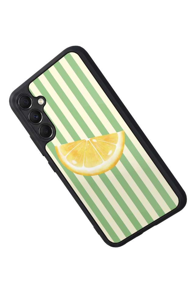 Samsung Galaxy A34 Uyumlu Limon Tasarımlı Glossy Premium Kılıf
