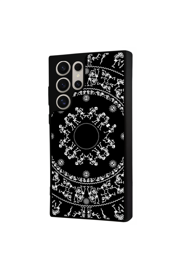 Samsung Galaxy S24 Ultra Uyumlu Mandala Tasarımlı Glossy Premium Kılıf