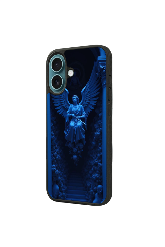 iPhone 16 Uyumlu Melek Tasarımlı Glossy Premium Kılıf