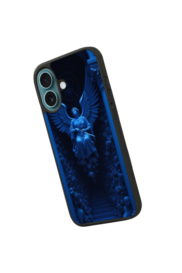 iPhone 16 Uyumlu Melek Tasarımlı Glossy Premium Kılıf