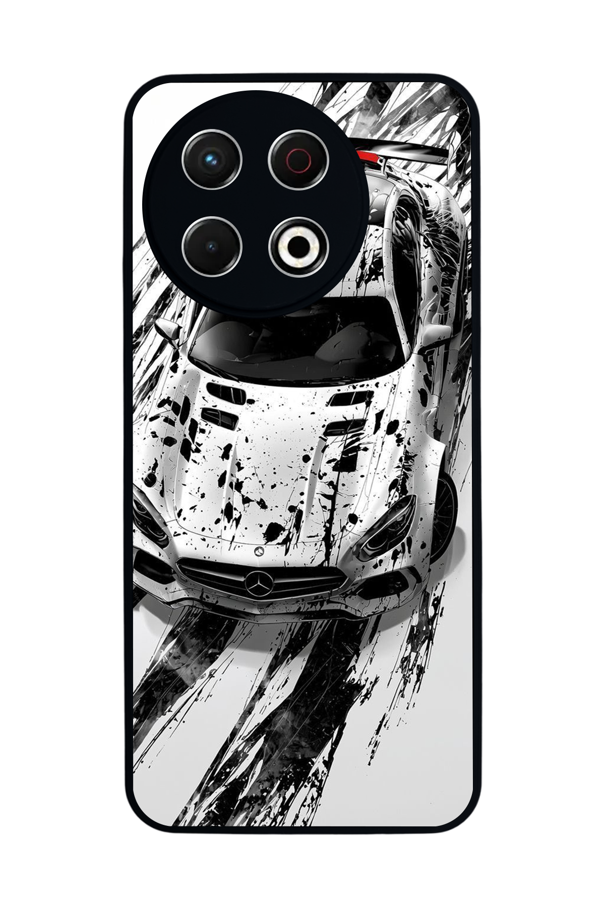 Tecno Spark 30 Pro Uyumlu Mercedes Tasarımlı Glossy Premium Kılıf