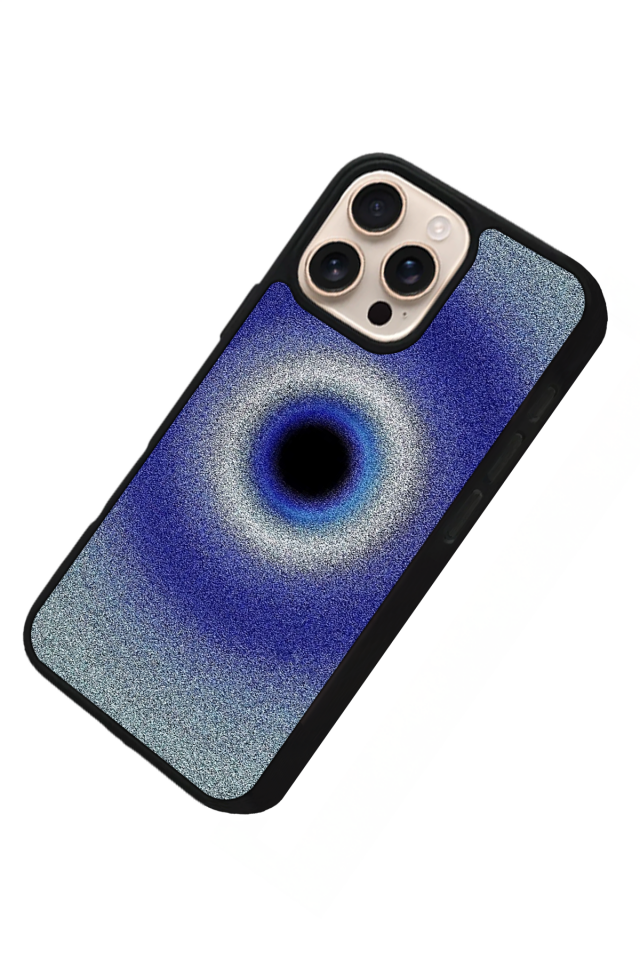 iPhone 16 Pro Uyumlu Nazar Tasarımlı Glossy Premium Kılıf
