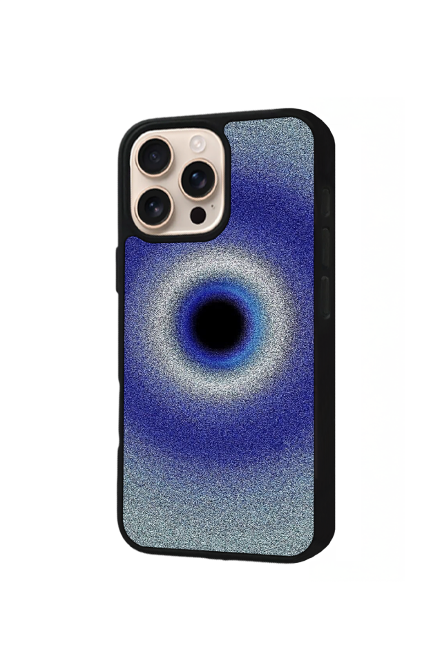 iPhone 16 Pro Uyumlu Nazar Tasarımlı Glossy Premium Kılıf