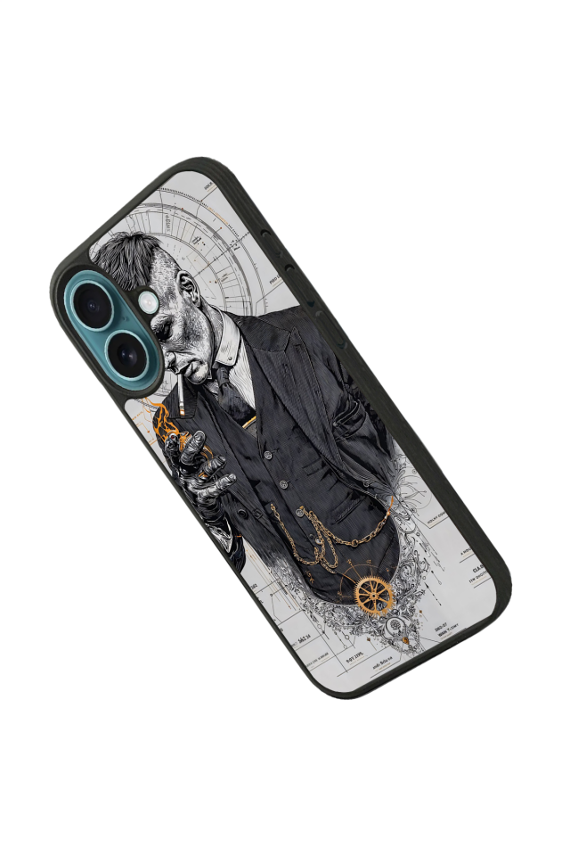 iPhone 16 Plus Uyumlu Peaky Blinders Tasarımlı Glossy Premium Kılıf