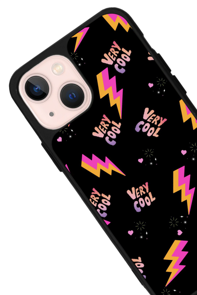 iPhone 14 Plus Uyumlu Simsek Tasarımlı Glossy Premium Kılıf