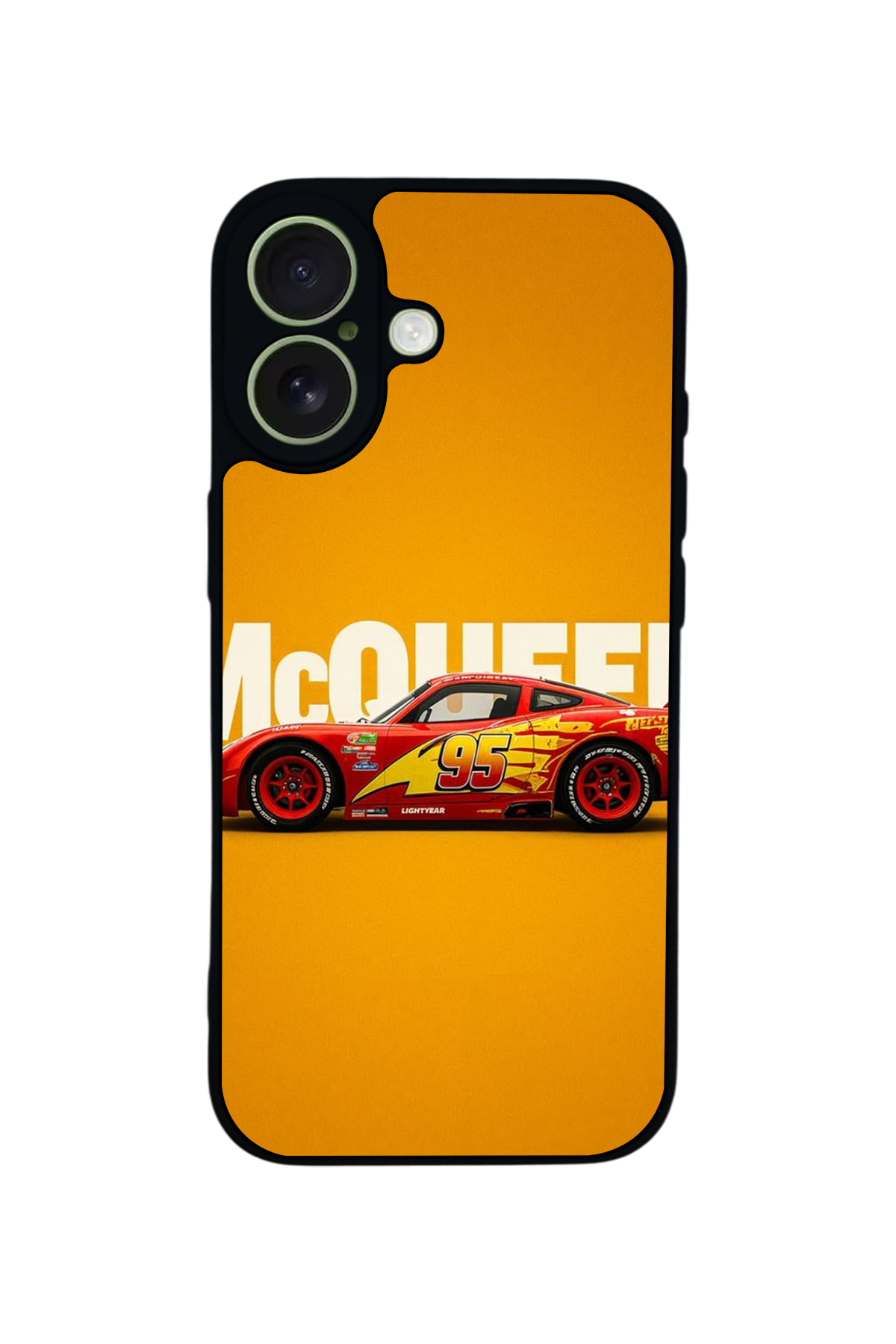 iPhone 17 Uyumlu Şimsek McQueen Tasarımlı Glossy Premium Kılıf