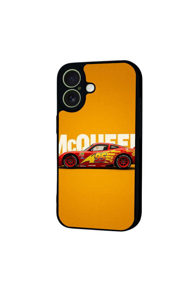 iPhone 17 Uyumlu Şimsek McQueen Tasarımlı Glossy Premium Kılıf