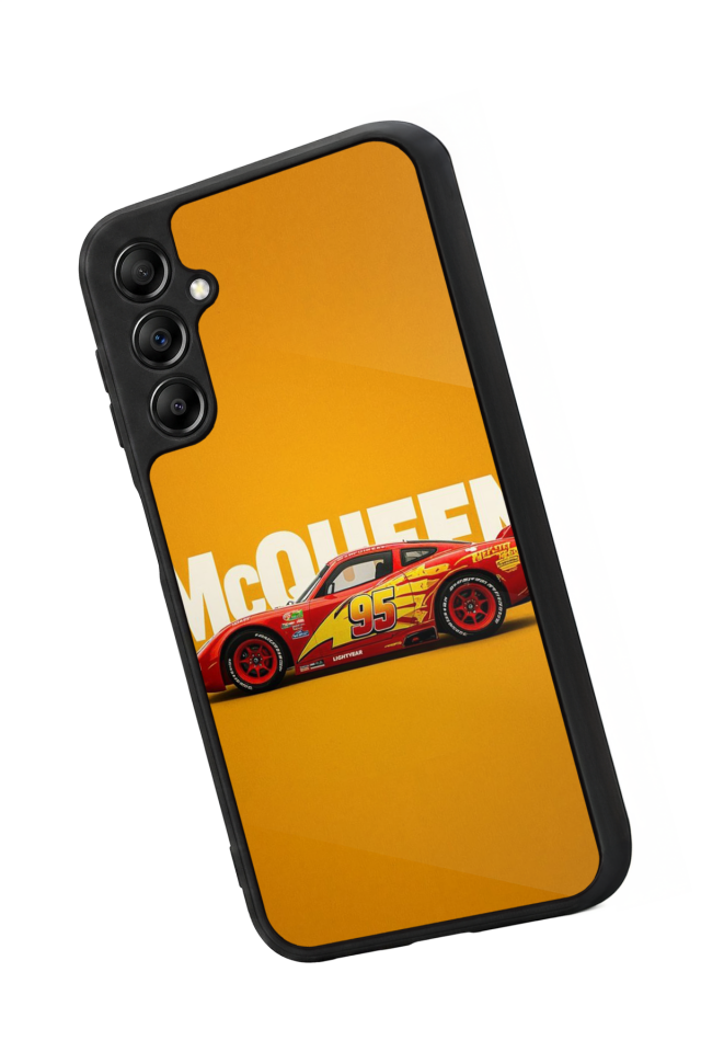 Samsung Galaxy A14 Uyumlu Şimsek McQueen Tasarımlı Glossy Premium Kılıf