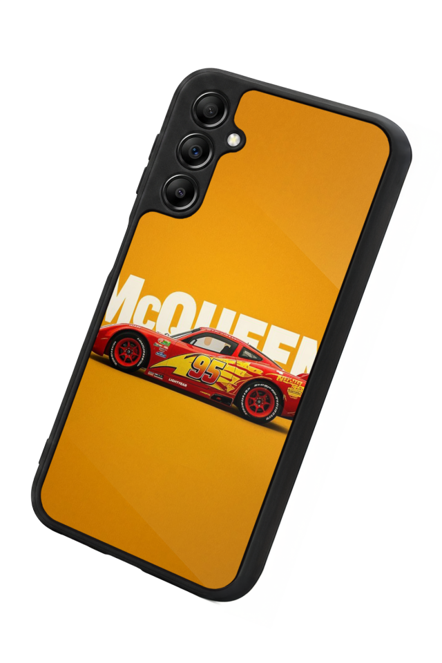 Samsung Galaxy A14 Uyumlu Şimsek McQueen Tasarımlı Glossy Premium Kılıf