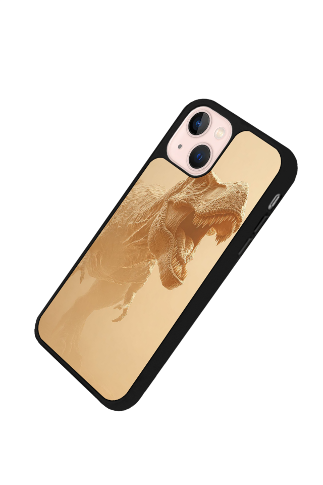 iPhone 14 Plus Uyumlu Dinazor Tasarımlı Glossy Premium Kılıf