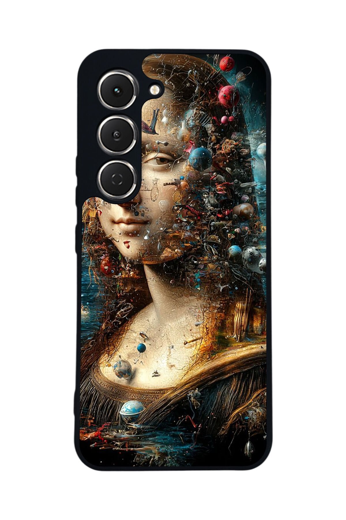 Tecno Spark 40 Pro Uyumlu Monalisa Tasarımlı Glossy Premium Kılıf