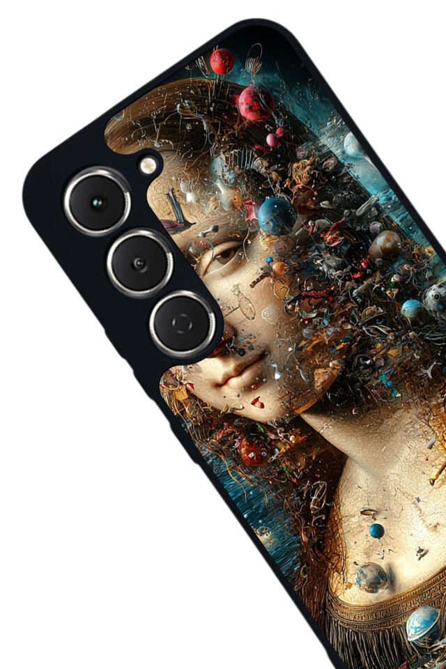 Tecno Spark 40 Pro Uyumlu Monalisa Tasarımlı Glossy Premium Kılıf