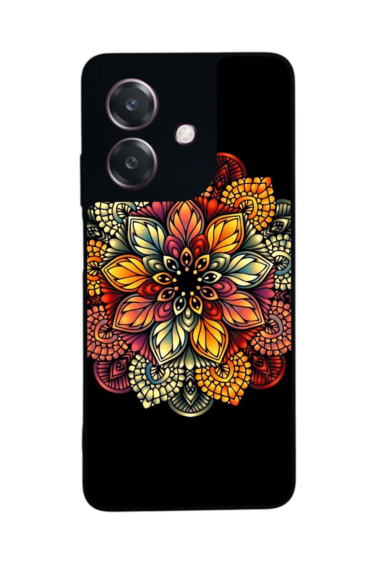 Oppo A3 5G Uyumlu Mandala Tasarımlı Glossy Premium Kılıf