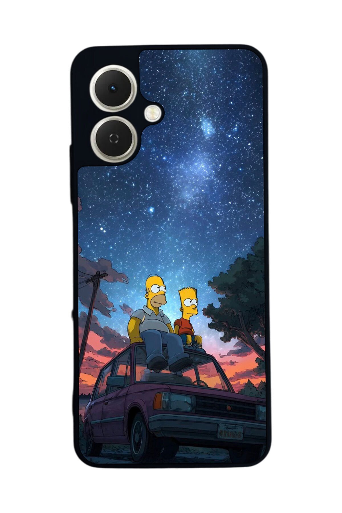 Tecno Spark GO 2 Uyumlu The Simpsons Tasarımlı Glossy Premium Kılıf