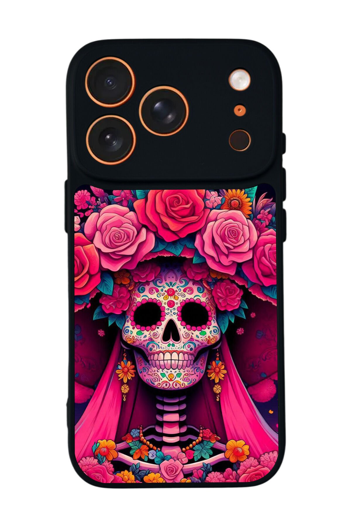 iPhone 17 Pro Uyumlu KuruKafa Tasarımlı Glossy Premium Kılıf