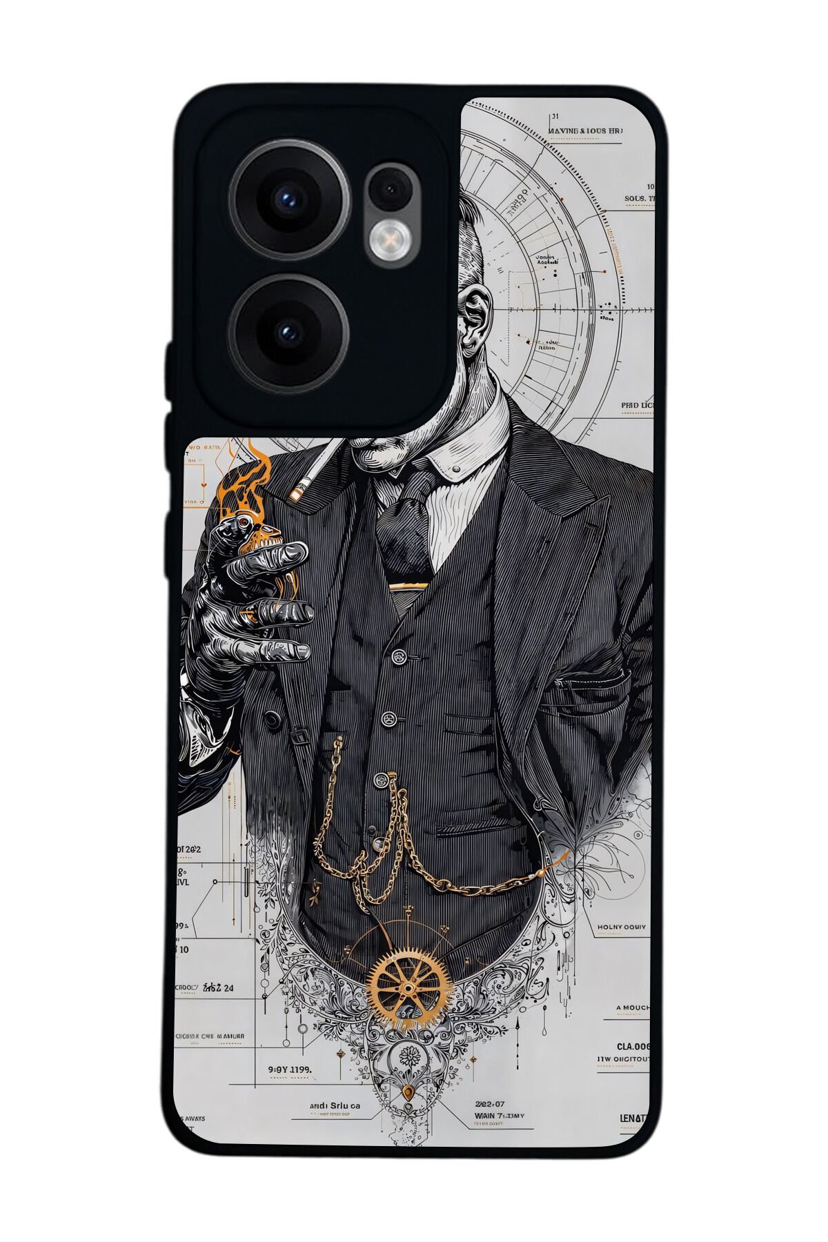 Oppo Reno 13F Uyumlu Peaky Blinders Tasarımlı Glossy Premium Kılıf