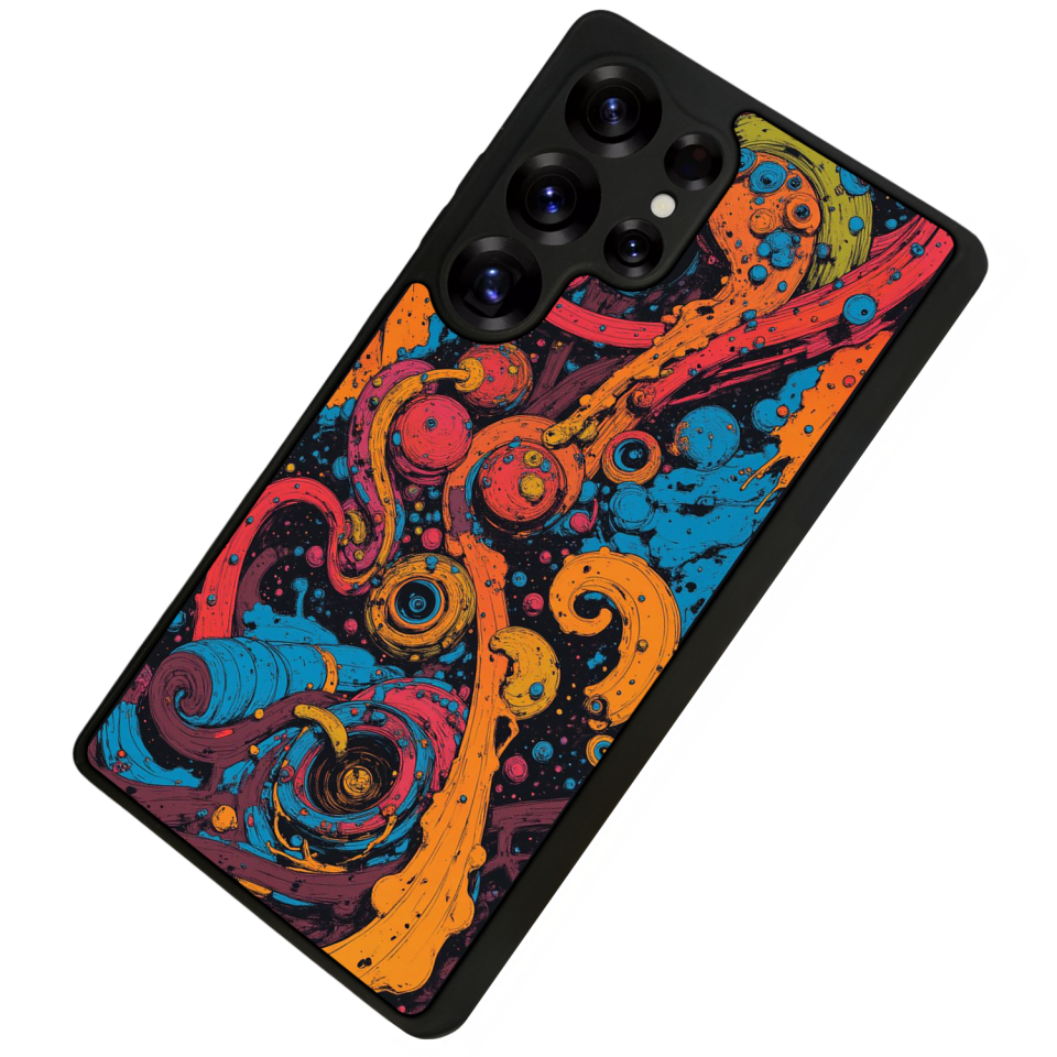 Samsung Galaxy S25 Ultra Uyumlu Abstract Tasarımlı Glossy Premium Kılıf