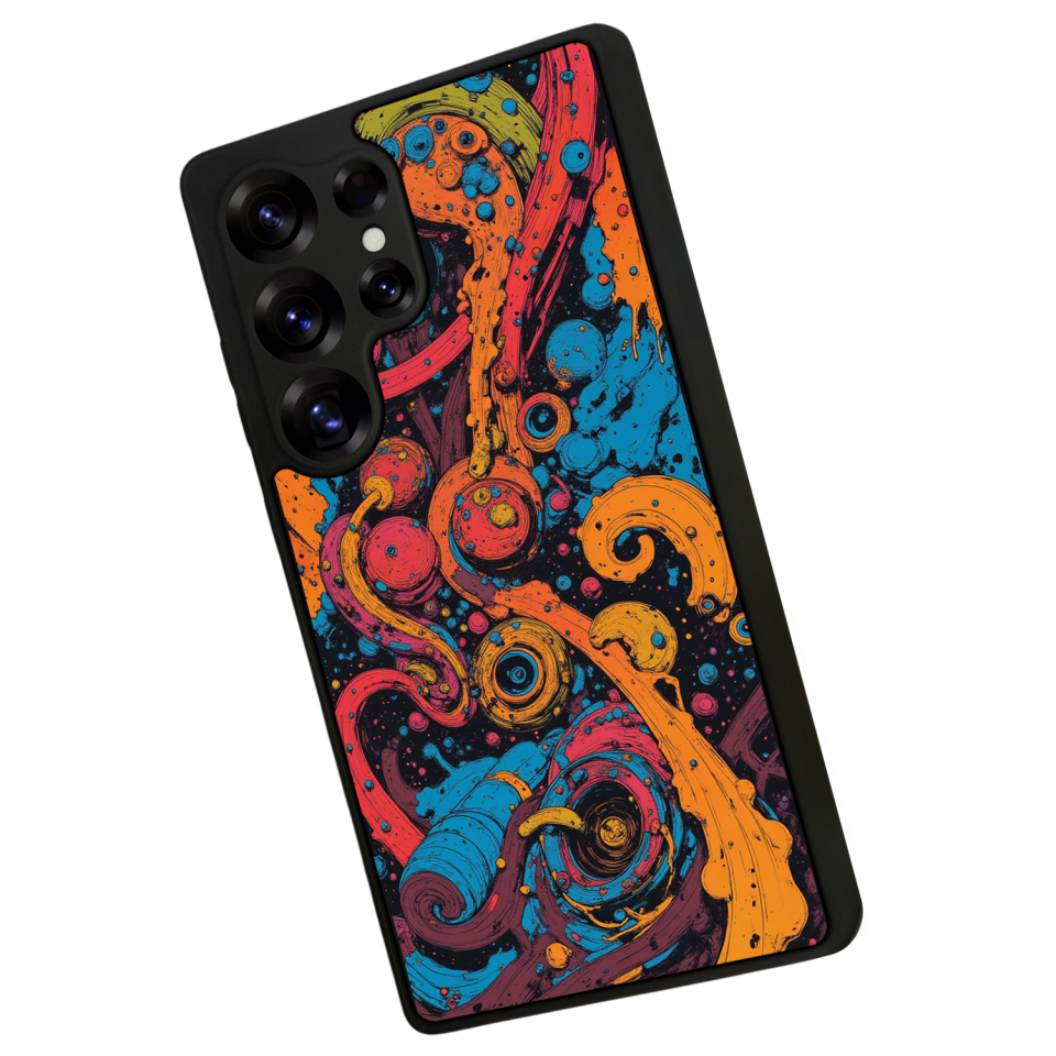Samsung Galaxy S25 Ultra Uyumlu Abstract Tasarımlı Glossy Premium Kılıf