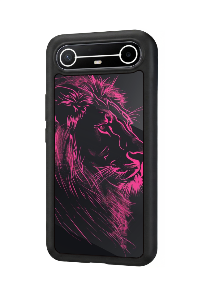 Tecno Spark Slim 5G Uyumlu Aslan Tasarımlı Glossy Premium Kılıf