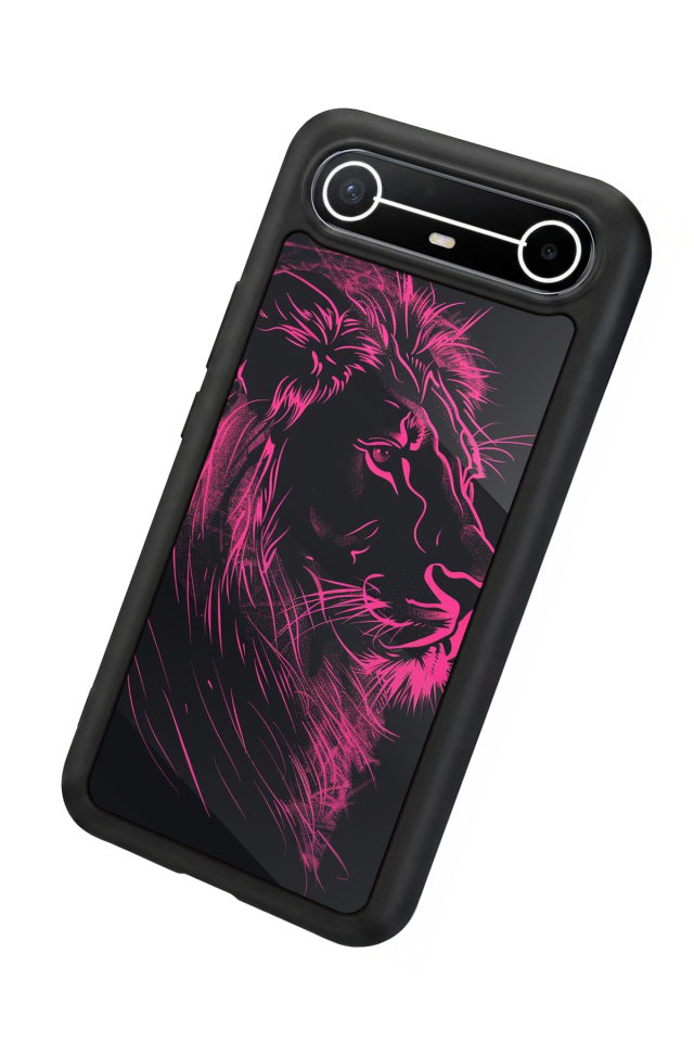 Tecno Spark Slim 5G Uyumlu Aslan Tasarımlı Glossy Premium Kılıf