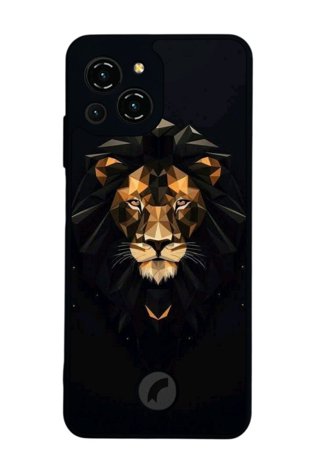 Reeder S23 Pro Max Uyumlu Aslan Tasarımlı Glossy Premium Kılıf