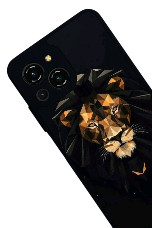 Reeder S23 Pro Max Uyumlu Aslan Tasarımlı Glossy Premium Kılıf